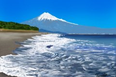 美保の松原　富士山